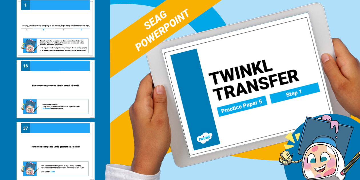 Transfer Test Step 1 Practice Paper 5 PowerPoint - Twinkl Transfer Test Step 1 Practice Paper 5 PowerPoint - Twinkl